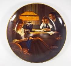 Pin By We Seek Unique On Cute Collector S Plates Norman Rockwell Norman Rockwell Plates Collectable Plates