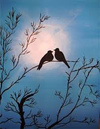 Pin By Stephanie Villavicencio On Twilight Sky Love Birds Painting Love Birds Birds Painting