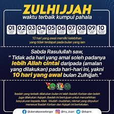 Keutamaan ini semua berlandaskan pada riwayat fadho'il yang lemah (dho'if). Kelebihan Dan Keistimewaan 10 Hari Terawal Bulan Zulhijjah Dewan Ulama Pas Selangor Berita Parti Islam Se Malaysia Pas