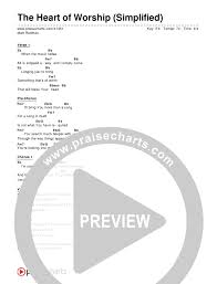 The Heart Of Worship Simplified Chords Matt Redman