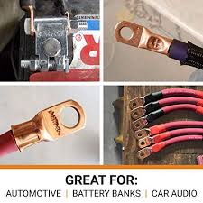 6 awg 3 8 ring terminal. Selterm 6 Awg 3 8 Stud 25 Pcs Ul Heavy Duty Wire Lugs Battery Cable Ends Bare Copper Eyelets Tubular Ring Terminal Connectors B25 Pricepulse