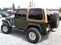 Nice Early Moss Green Tj Just Ditch The Chrome Wheels Jeep Tj Jeep Jeep Wrangler Tj