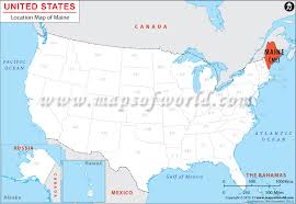New england is comprised of six states in the northeastern corner of the united states of america: Where Is Maine Located Location Map Of Maryland