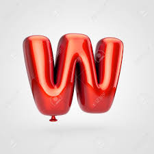 How to add enthusiasm to your cover letter. Balloon Letter W Uppercase 3d Render Of Glossy Red Inflated Font With Glint Isolated On White Background Stock Photo Picture And Royalty Free Image Image 92789433