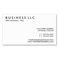 Black And White Business Card Template Plain Black And White Business Card Zazzle Com White Business Card Black Business Card Construction Business Cards