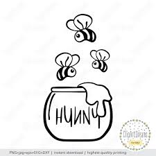* svg and dxf formats can be used in appropriate software such as cricut design and silhouette for cutting. Bee Svg Honey Pot Svg Winnie The Pooh Svg Hunny Winnie The Etsy In 2021 Winnie The Pooh Drawing Winnie The Pooh Tattoos Winnie The Pooh