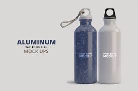 Aluminum Water Bottle Mockup Bottle Mockup Water Bottle Aluminum Water Bottles