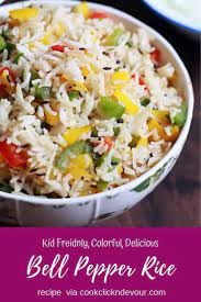 Capsicum Rice Recipe Is A Delicious And Easy Rice Recipe For Lunch Box You Can Make This Delicious B Easy Rice Recipes Rice Recipes For Lunch Capsicum Recipes