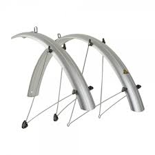 Radschutz Satz Author 26 Zoll Fahrrad Schutzblech Set Kunststoff Silber 60mm