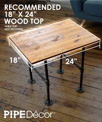 Free delivery and returns on ebay plus items for plus members. Hardware Dark Grey Black Steel Metal Pipes Vintage Furniture Decorations Diy Coffee Table Legs Mid Century Modern Industrial Pipe Decor Table Leg Set Rustic End Table Side Table Base Kit Double Decker Style