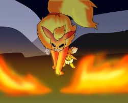 Flareon & Eevee by EmieChii -- Fur Affinity [dot] net