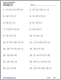 Practice The Order Of Operations With These Free Math Worksheets Free Math Worksheets Algebra Worksheets Pemdas Worksheets