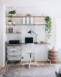 We decided to make it work and so far it's been great. Modern Minimalist Home Office Space Ideas Minimalist Home Office Modern Home Office Home Office Space