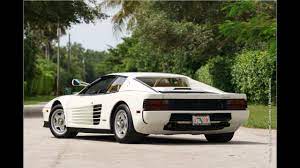 It is impossible to think of the '80s hit tv show miami vice, and not think the sleek and seductive white ferrari testarossa. Miami Vice Testarossa Unterm Hammer