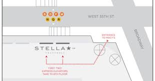 Stella 34 Map Tn Jpg 504 320 Italian Restaurants Nyc Macy S Herald Square Stella