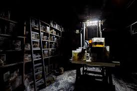 The Real Frankenstein Laboratory Shop Interiors Cabinet Of Curiosities Secret Rooms