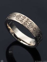White Gold African Love Symbol Wedding Band Rings With Meaning Wedding Bands African Love