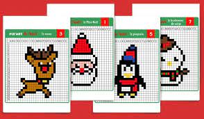 Toile cirée pas chère : Pixel Art De Noel 12 Modeles A Imprimer Gratuitement Pixel Art Noel Art De Noel Pixel Art