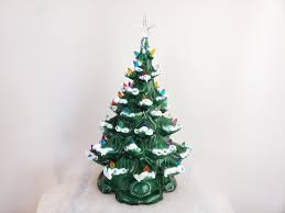 Vintage Ceramic Christmas Tree Lighted Illuminated Colored Bulbs Tall Ceramic Christmas Tree Lights Ceramic Christmas Trees Vintage Ceramic Christmas Tree