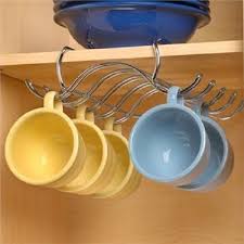 Under Shelf Coffee Cup Mug Holder Hanging Rack Cabinet Mount Organizer Kitchen Kitchen Organization Diy Kitchen Storage Kitchen Storage Solutions