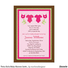 Free shipping on orders over $25 shipped by amazon. Twin Girls Baby Shower Invitation Zazzle Com Baby Shower Invitations For Boys Baby Shower Invites For Girl Twin Girls Baby Shower