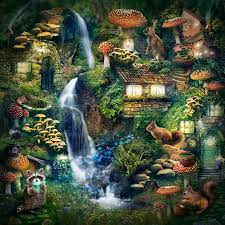Search the best minecraft seed codes for pc, pocket edition, consoles, and more. Mushroom Village By Gingerkellystudio On Deviantart Fairytale Art Fantasy Illustration Art