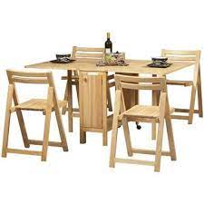 Dining room table with folding chairs. Linon Home Decor Inc Space Saver Table Set Kitchen Table Settings Dining Room Furniture Sets Folding Dining Table