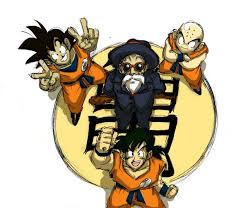 Goku Yamcha Krillin Roshi Plur Peace Dragonball Dragon Dragon Ball Anime