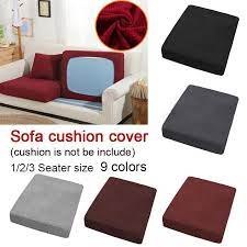 Velvet stretch couch cushion cover plush cushion slipcover for chair loveseat sofa cushion furniture protector seat cushion sofa cover with elastic bottom washable (3 packs, deep teal). Buy Replacement Sofa Stretchy Seat Cushion Cover Fabric Couch Slip Covers Protector At Affordable Prices Free Shipping Real Reviews With Photos Joom