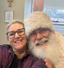 Santa was everywhere today he landed by helicopter and visited the new  children's inpatient psychiatric unit at Harrisburg Hospital and then Santa  showed up in style at the Tanger Outlets