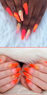 Best Nails For Summer 2019 Stylish Belles Shiny Nails Designs Neon Orange Nails Neon Nails