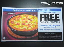 Fuimos a pizza hut taman anggrek para la cena del viernes. Free Pizza For Pizza Hut Facebook Fans From Emily To You