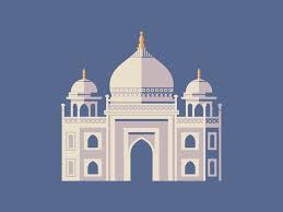 Taj Mahal Taj Mahal Architecture Illustration Flat Design Illustration