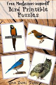 Preschool Bird Songs For Kids Montessori Inspired Printable Bird Puzzles Bird Crafts Preschool Lesson Plans For Toddlers Puzzles For Toddlers