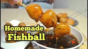 Heat cooking oil in a pan. Homemade Fish Balls With Sauce Youtube