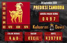 Prediksi Keluaran Cambodia Sabtu 26 September 2020 Terjitu Sydney Buku Gambar Bet