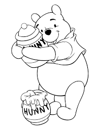 Winnie The Poo Color Pages Bear Coloring Pages Coloring Books Animal Coloring Pages