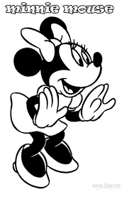 Minnie and mickey mouse with pluto. Printable Minnie Mouse Coloring Pages For Kids
