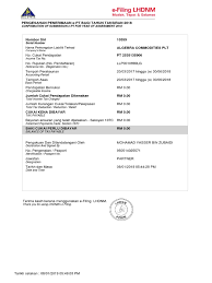 Tarikh akhir pengemukaan borang be tahun taksiran 2020 adalah 30 april 2021. Acknowledgement Copy Algebra Commodities Plt Pdf
