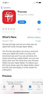 At the bottom of that it means you are less likely to lose or forget it! Prezzee Adds Support For Apple Wallet Tap Down Under