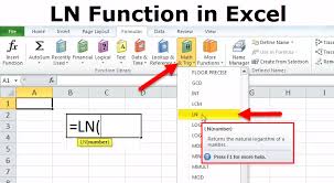 Ln In Excel Formula Graph Examples How To Use Ln Function