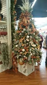 Bents Garden Centre Bronze Rose Gold Christmas Tree Stunning Tree Topper Rose Gold Christmas Tree Holiday Christmas Tree Thanksgiving Tree