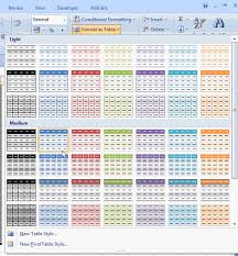 Excel Working With Tables