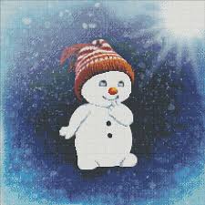 Discover thousands of more patterns to print online instantly at crosstitch.com. Snowman Cross Stitch Pattern
