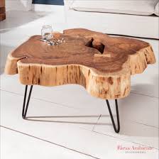 Handgearbeiteter Baumstamm Couchtisch Goa 75cm Akazie Hairpin Legs 75cm Akazie Baumscheibe In 2020 Couchtisch Baumstamm Holztisch Baumscheibe Baumscheiben Tisch