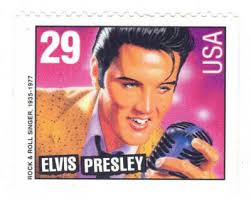8 Rock&Roll Postage Stamps.  Miller,Elvis,Haley,Holly,Redding,Valens,Washington