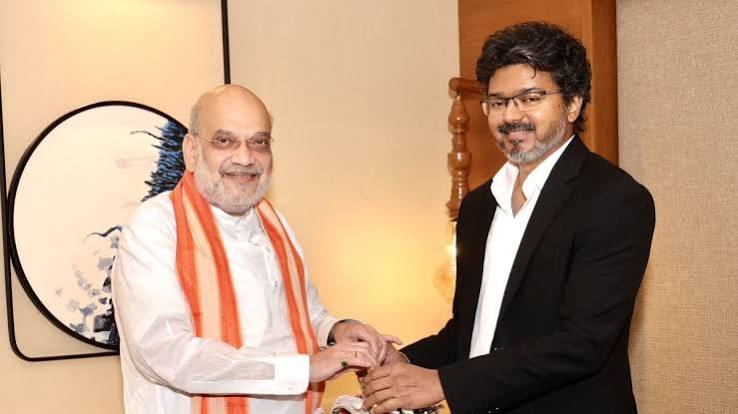 सीएम विजय ने परिसीमन पर बदला रुख, अमित शाह से मुलाकात में मांगा आश्वासन तो कांग्रेस को लगा झटका - cm vijay changed stand on delimitation after meeting amit shah big blow