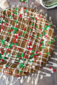 Gingerbread Cookie Cake Crazy For Crust Recipe Cookie Cake Gingerbread Cookies Gingerbread