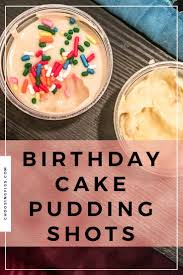 That's where these birthday cake pudding shots came about. Birthday Cake Pudding Shots Recipe Choosing Figs Recipe Birthday Cake Pudding Shots Recipe Pudding Shots Shot Recipes