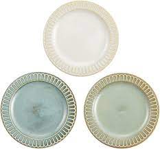 Amazon.com: Yamago Pottery Classic Color Rim Pan & Cake Plate (Set of 3) :  Home & Kitchen